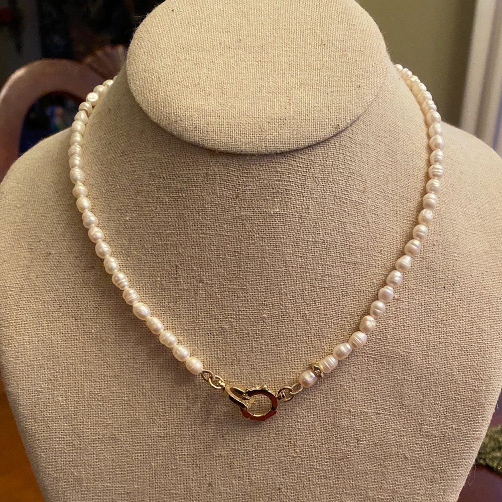 WORN ONCE! Stella & Dot Charlotte Gemstone Pearl Necklace